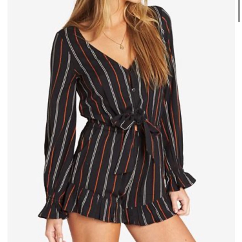 Black Long Sleeve Romper